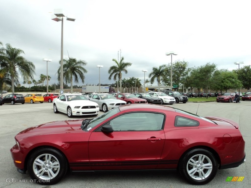 Red Candy Metallic 2012 Ford Mustang V6 Coupe Exterior Photo #78834536