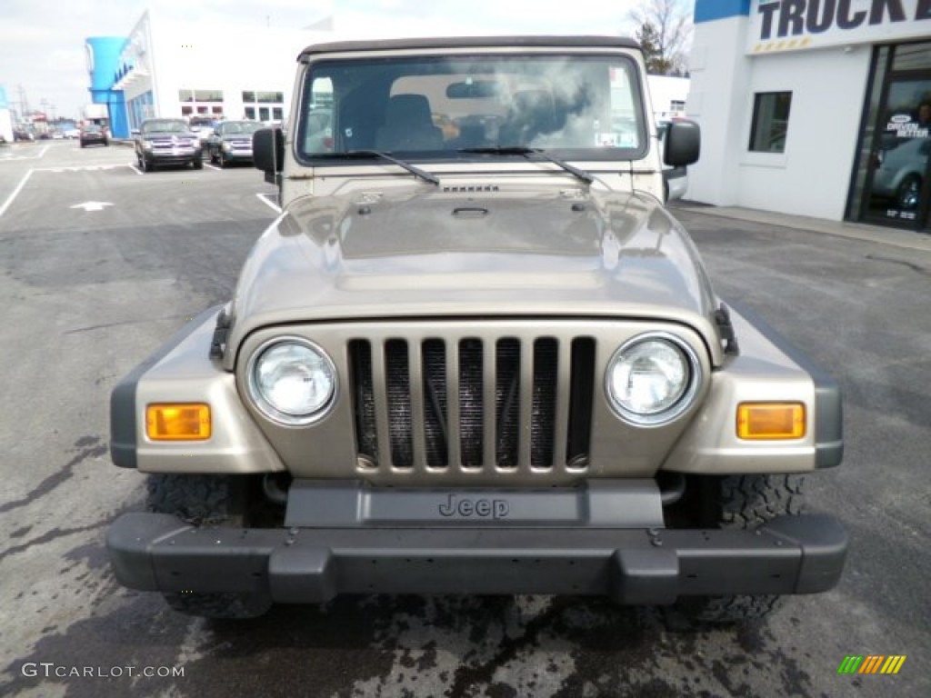 2004 Wrangler X 4x4 - Light Khaki Metallic / Khaki photo #2