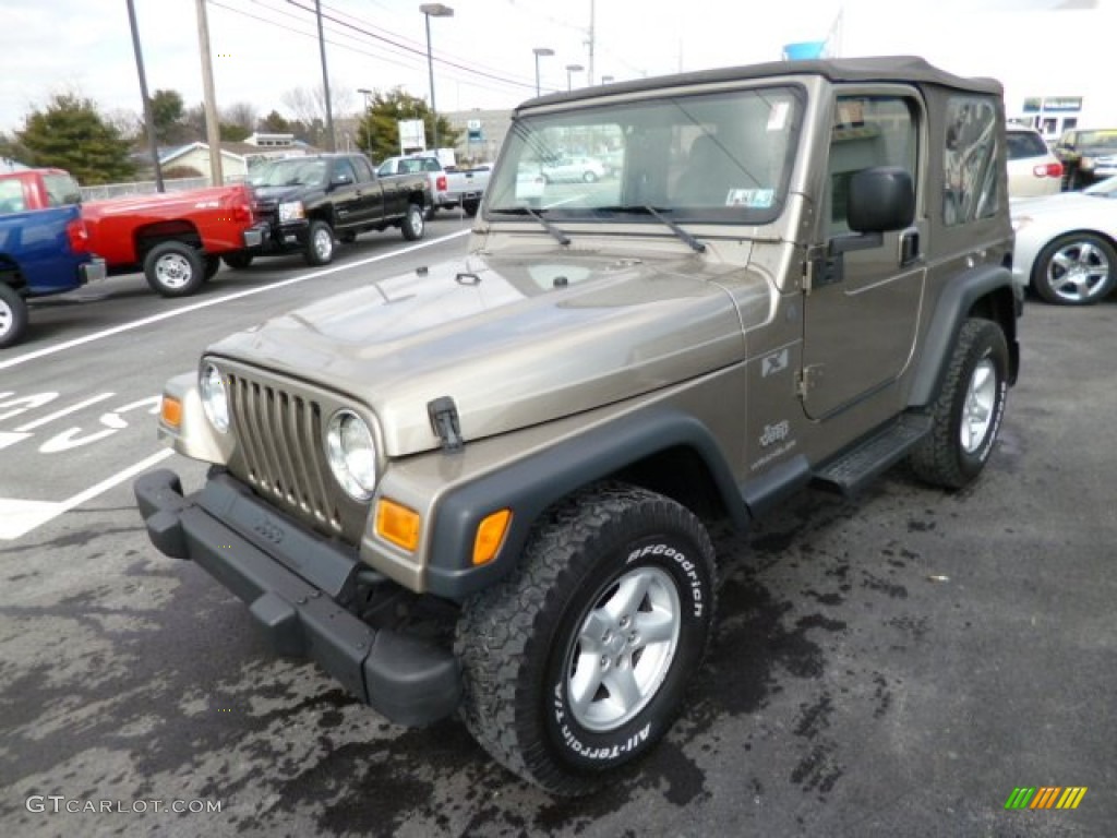 2004 Wrangler X 4x4 - Light Khaki Metallic / Khaki photo #3