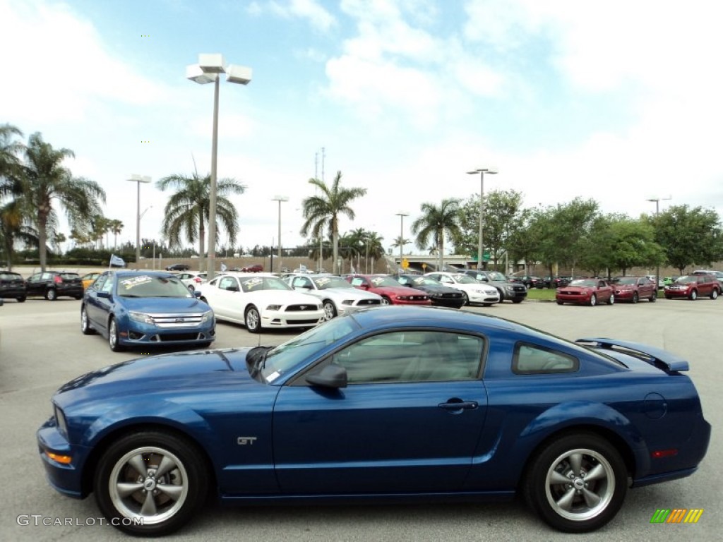 2006 Mustang GT Premium Coupe - Vista Blue Metallic / Light Graphite photo #12