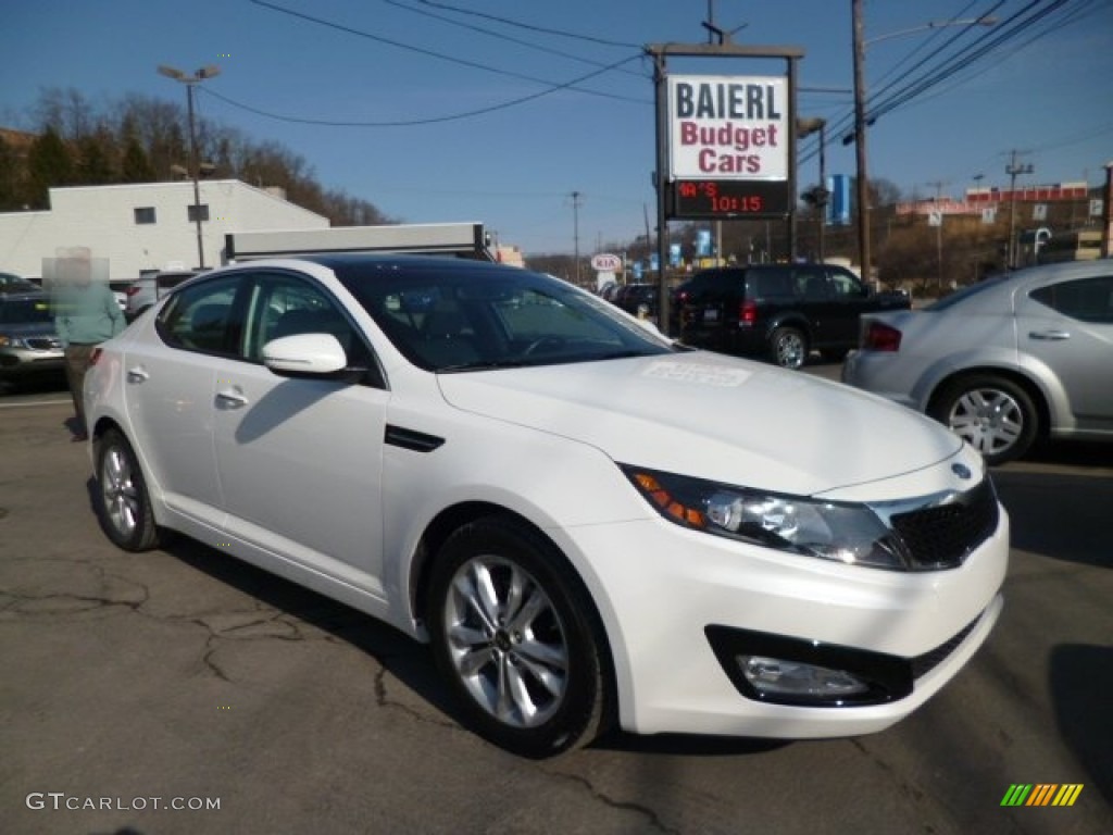 2011 Optima EX - Snow White Pearl / Gray photo #1