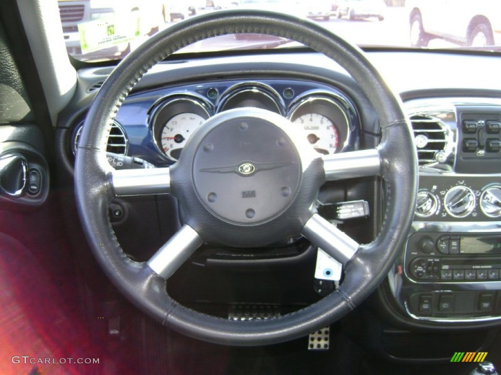 2004 Chrysler PT Cruiser Dream Cruiser Series 3 Dark Slate Gray Steering Wheel Photo #78836561