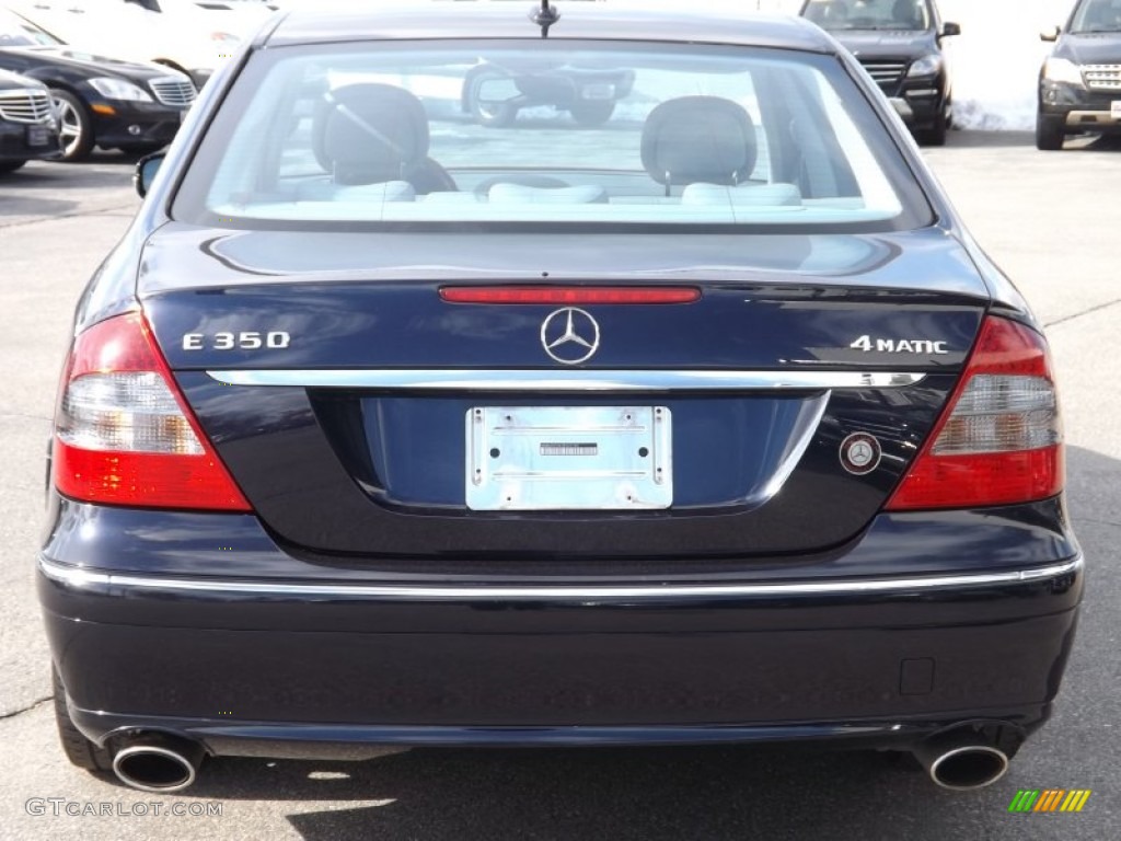 2007 E 350 4Matic Sedan - Capri Blue Metallic / Ash photo #4