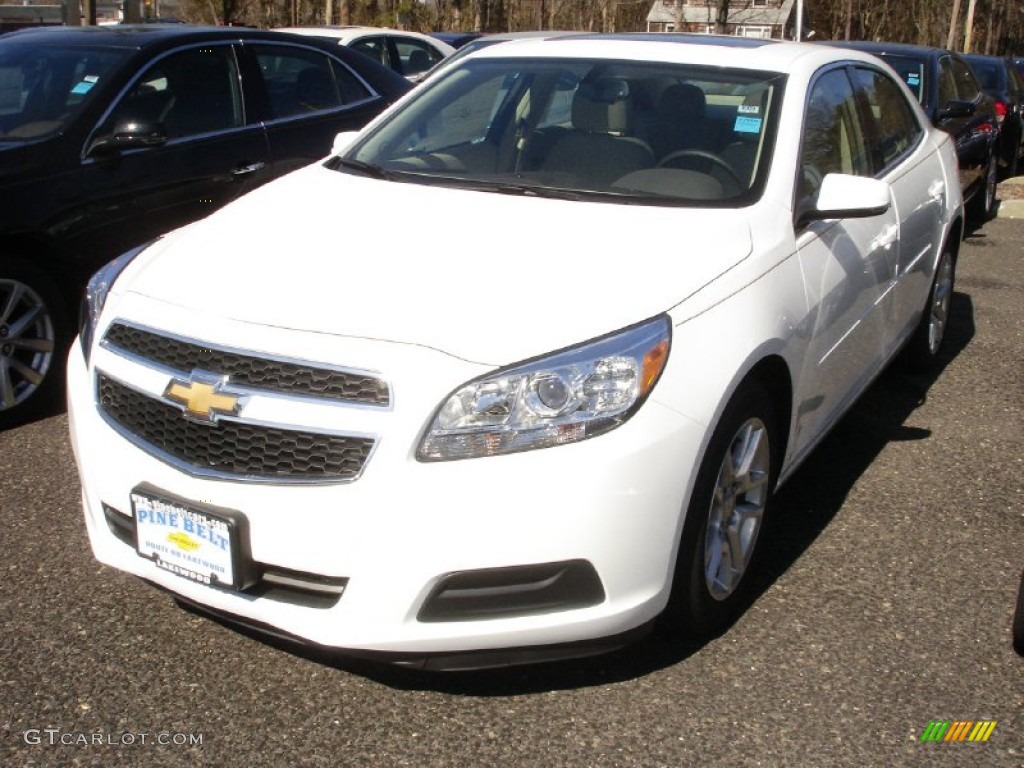 2013 Malibu LT - Summit White / Cocoa/Light Neutral photo #1