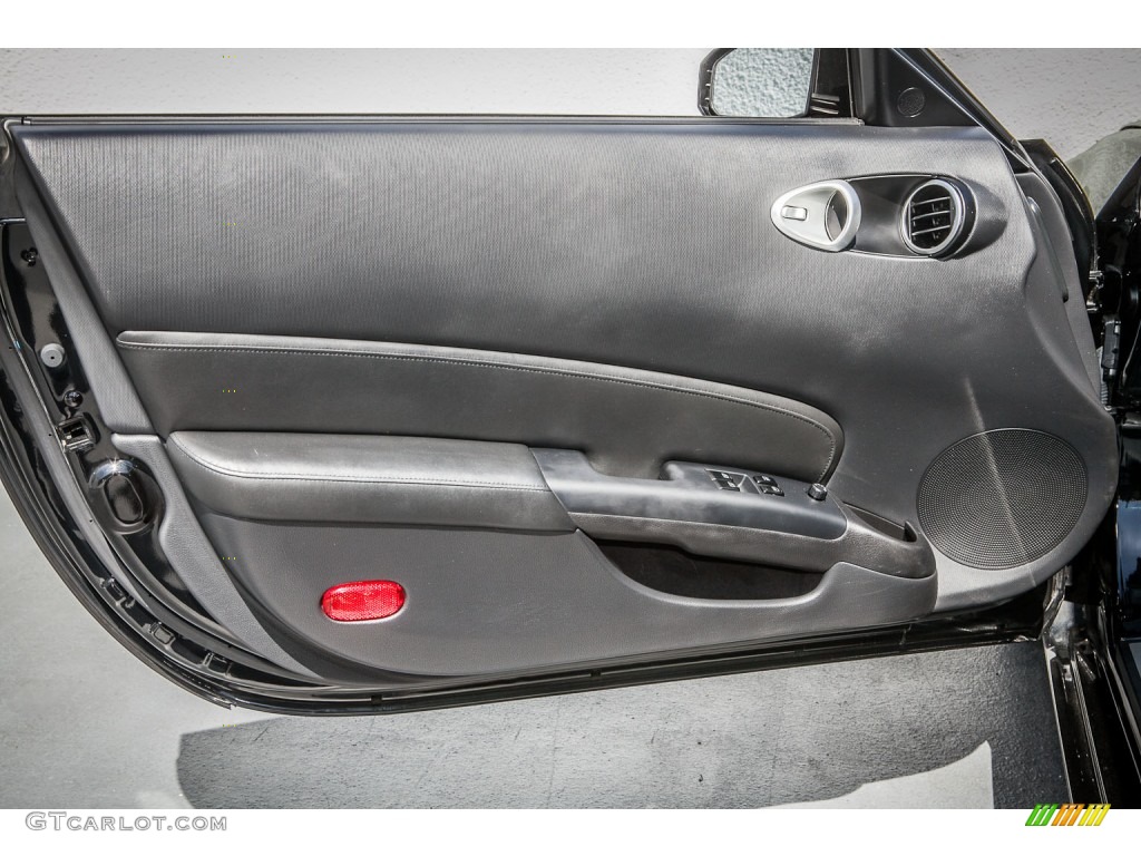 2006 Nissan 350Z Coupe Carbon Black Door Panel Photo #78838499