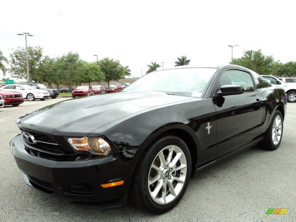 Black 2010 Ford Mustang V6 Premium Coupe Exterior Photo #78838574