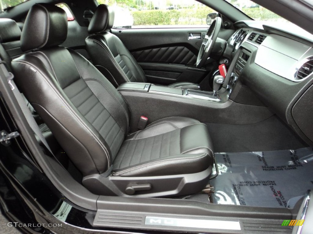 Charcoal Black Interior 2010 Ford Mustang V6 Premium Coupe Photo #78838694