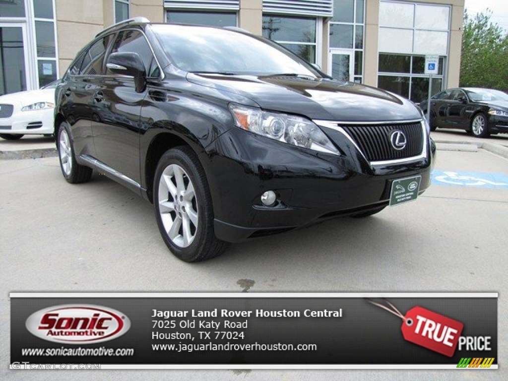 2010 RX 350 - Obsidian Black / Light Gray/Espresso Birds-Eye Maple photo #1