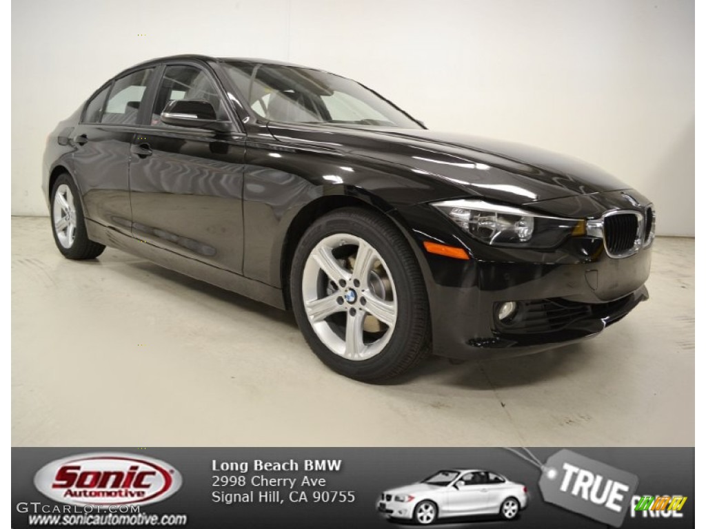 2013 3 Series 328i Sedan - Jet Black / Black photo #1