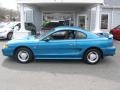 1994 Bright Blue Metallic Ford Mustang V6 Coupe  photo #4