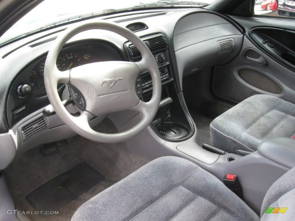 Grey Interior 1994 Ford Mustang V6 Coupe Photo #78840841