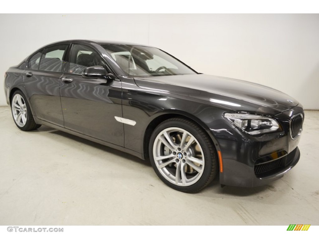 2013 7 Series 750i Sedan - Dark Graphite Metallic II / Black photo #2