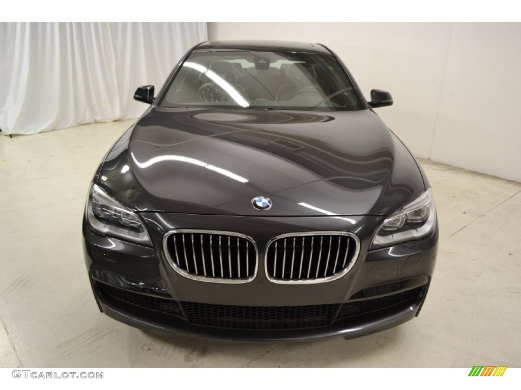 2013 7 Series 750i Sedan - Dark Graphite Metallic II / Black photo #4