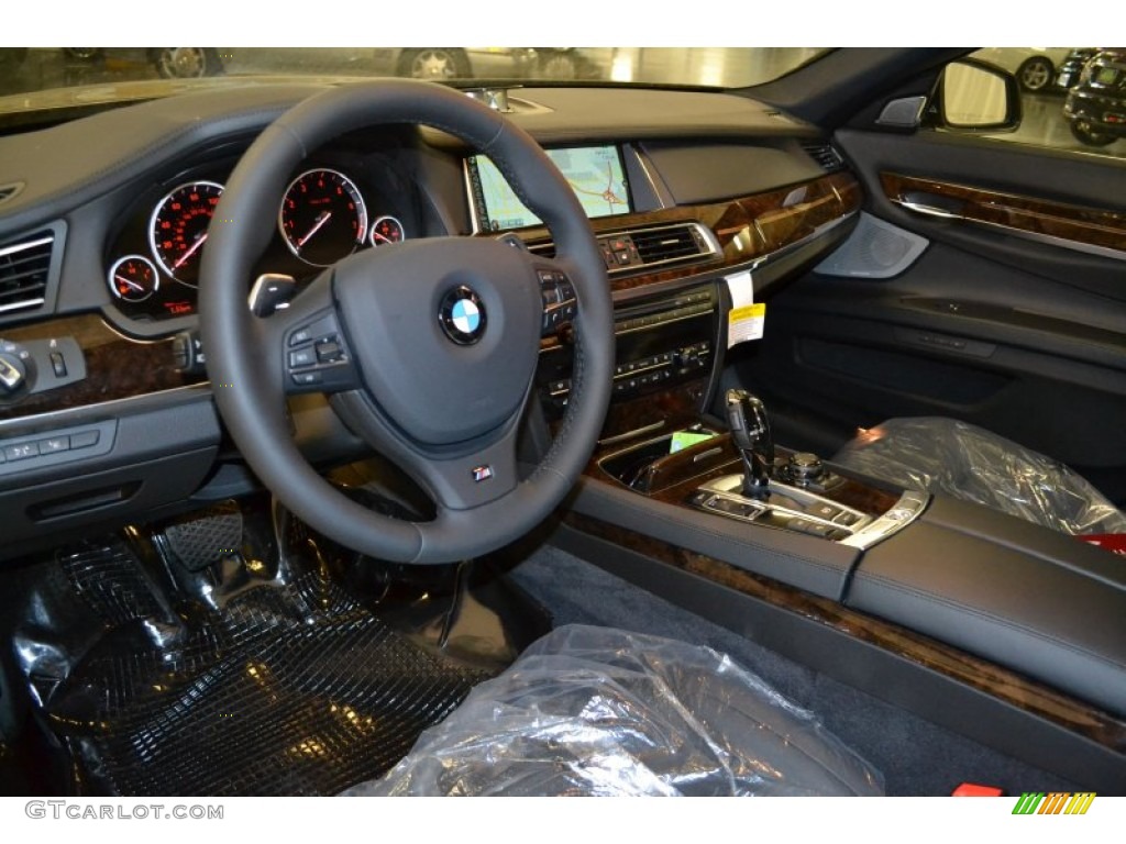 2013 7 Series 750i Sedan - Dark Graphite Metallic II / Black photo #6