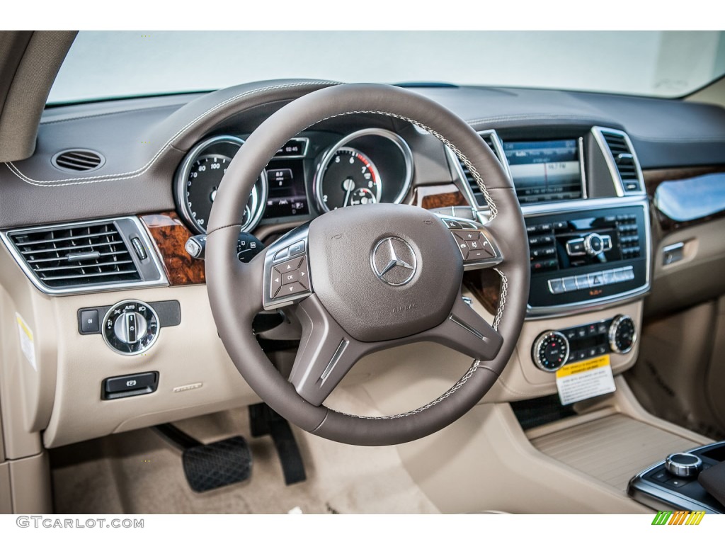 2013 Mercedes-Benz ML 350 BlueTEC 4Matic Almond Beige Dashboard Photo #78841277