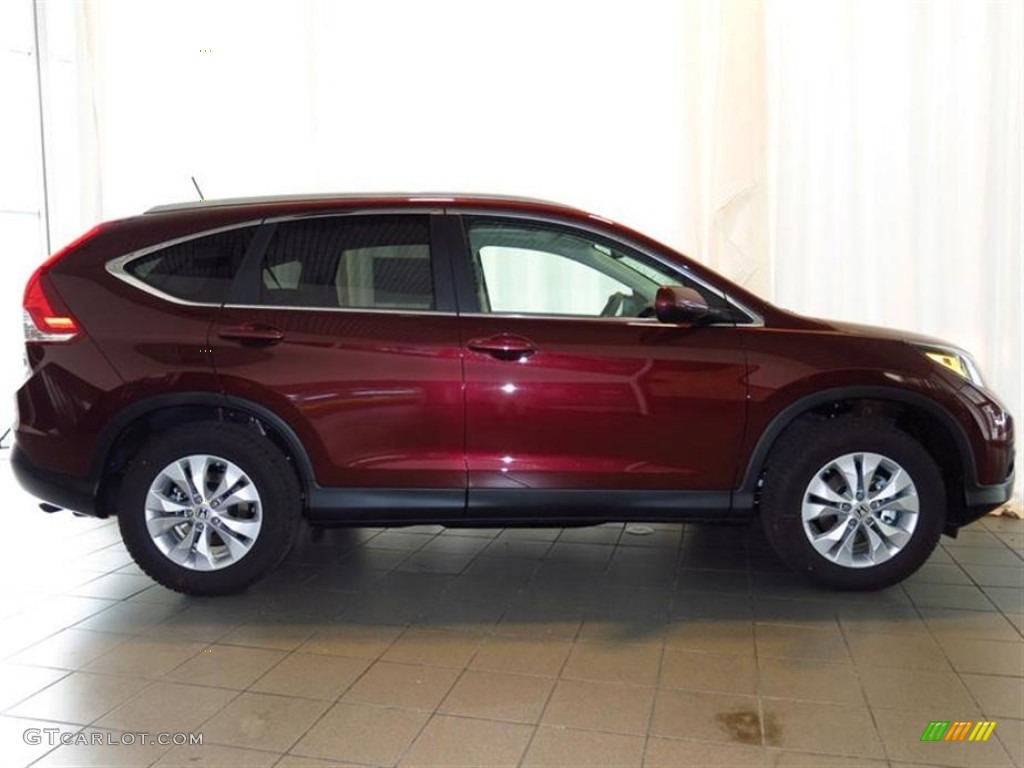 2013 CR-V EX-L - Basque Red Pearl II / Gray photo #2