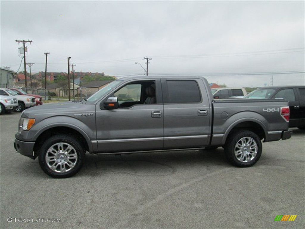 2010 F150 Platinum SuperCrew 4x4 - Sterling Grey Metallic / Sienna Brown Leather/Black photo #6