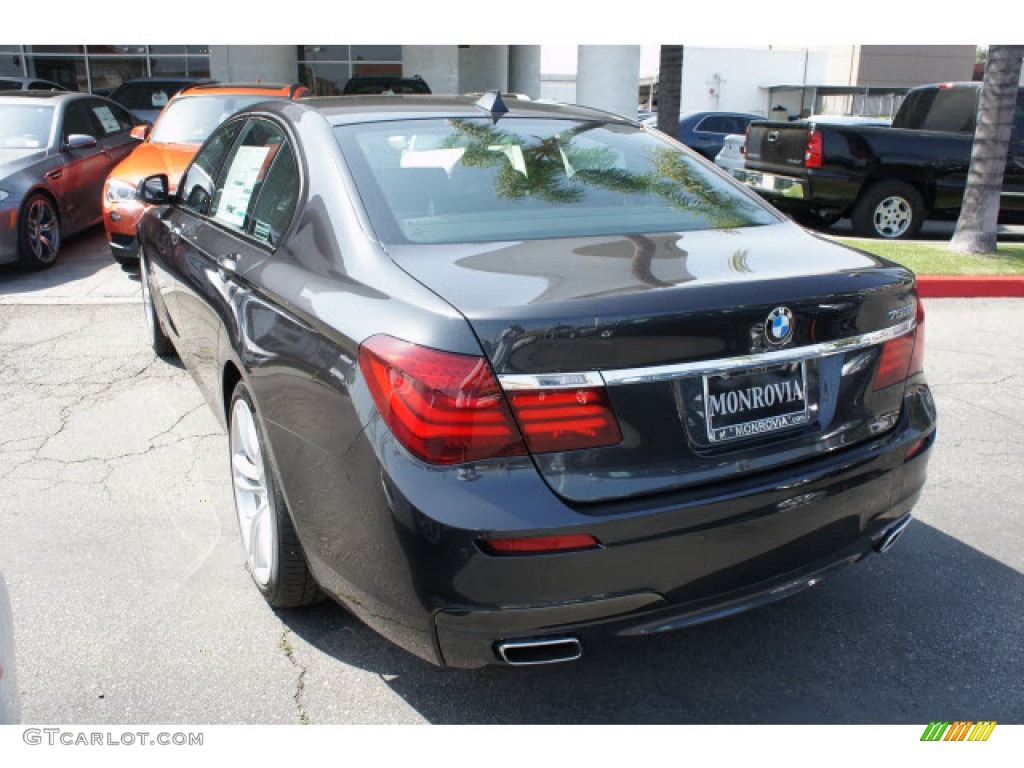 2013 7 Series 750i Sedan - Dark Graphite Metallic II / Black photo #4