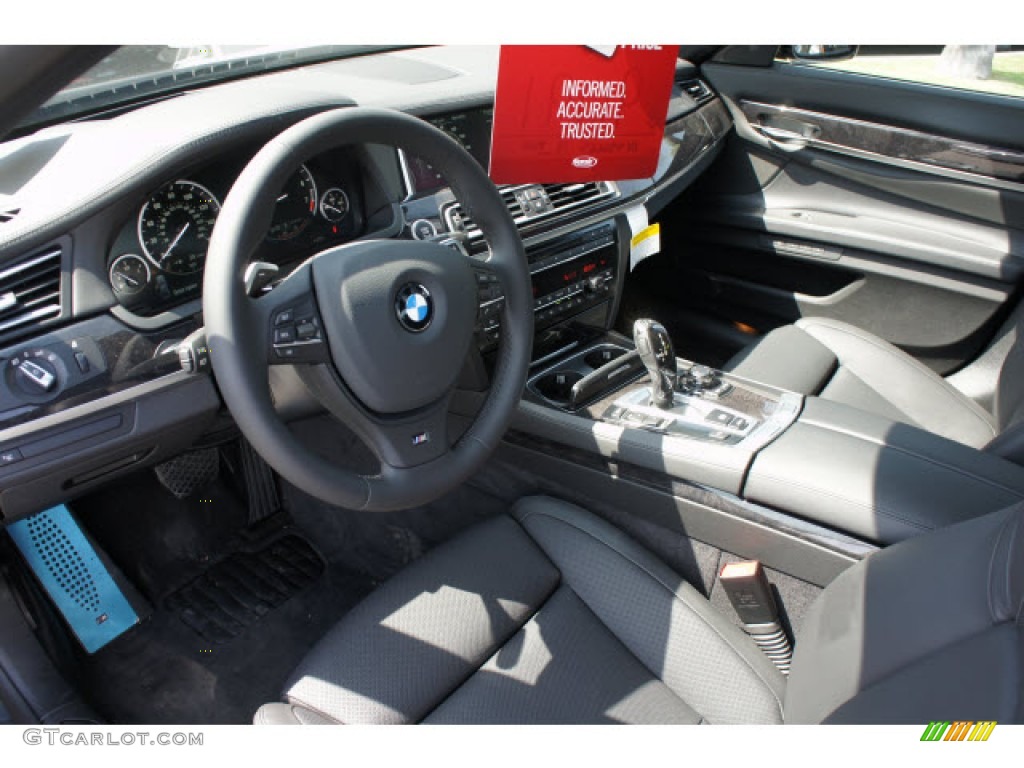 2013 7 Series 750i Sedan - Dark Graphite Metallic II / Black photo #8