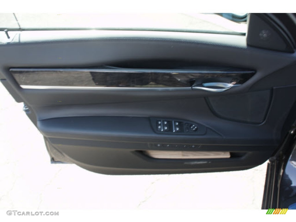 2013 7 Series 750i Sedan - Dark Graphite Metallic II / Black photo #9