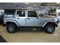 Billet Silver Metallic 2013 Jeep Wrangler Unlimited Oscar Mike Freedom Edition 4x4 Exterior