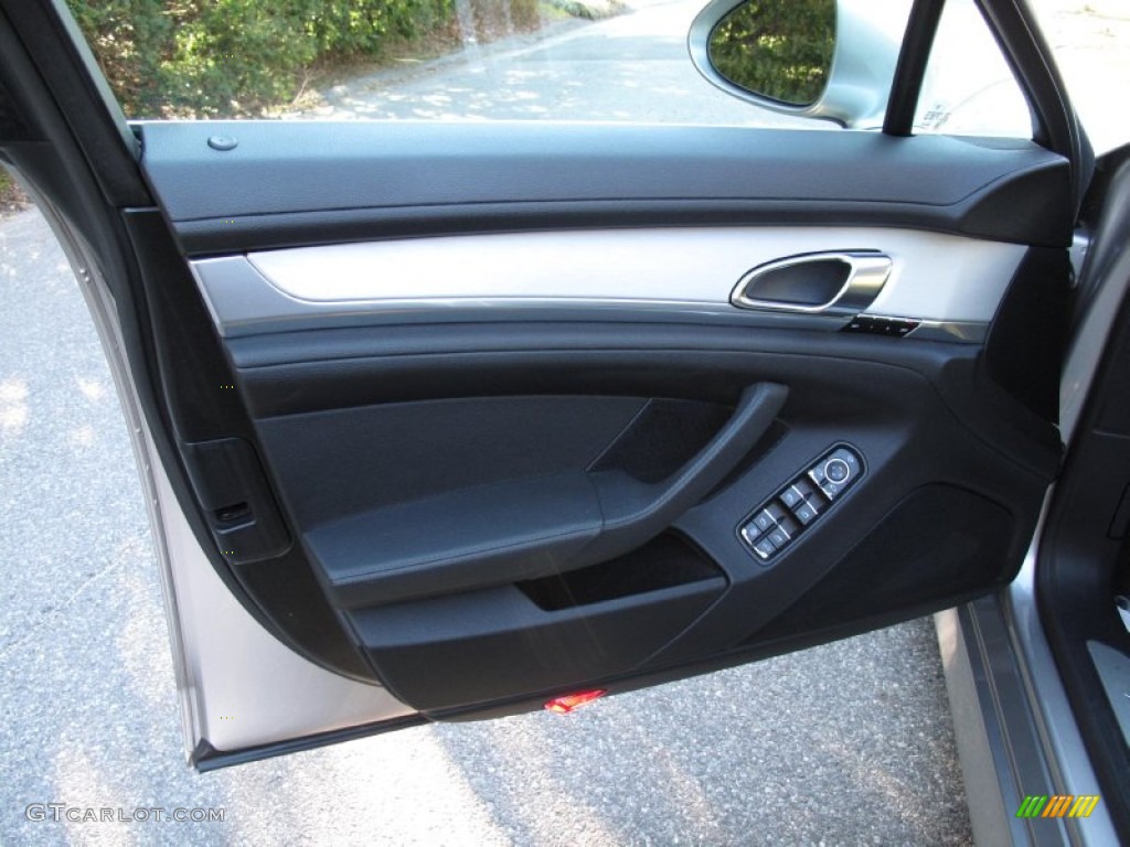 2010 Porsche Panamera 4S Black Door Panel Photo #78849251