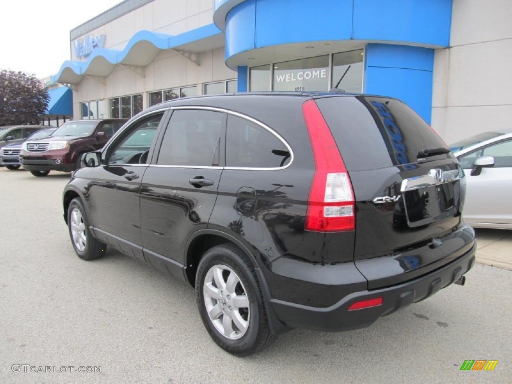 2009 CR-V EX-L 4WD - Crystal Black Pearl / Black photo #3