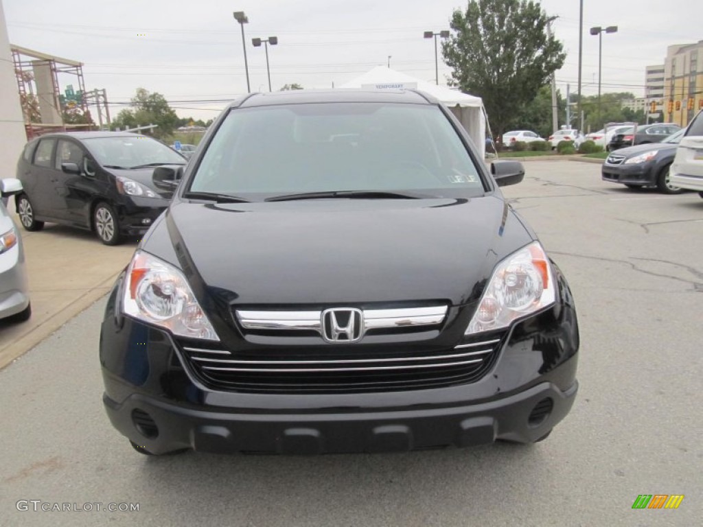 2009 CR-V EX-L 4WD - Crystal Black Pearl / Black photo #6