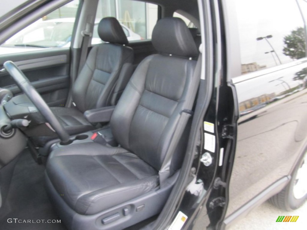 2009 CR-V EX-L 4WD - Crystal Black Pearl / Black photo #9