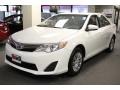 2013 Super White Toyota Camry LE  photo #3