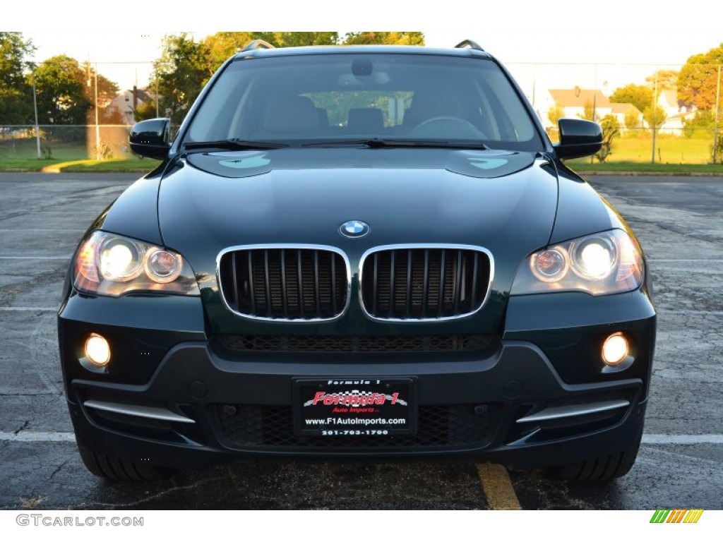 2008 X5 3.0si - Deep Green Metallic / Tobacco photo #2