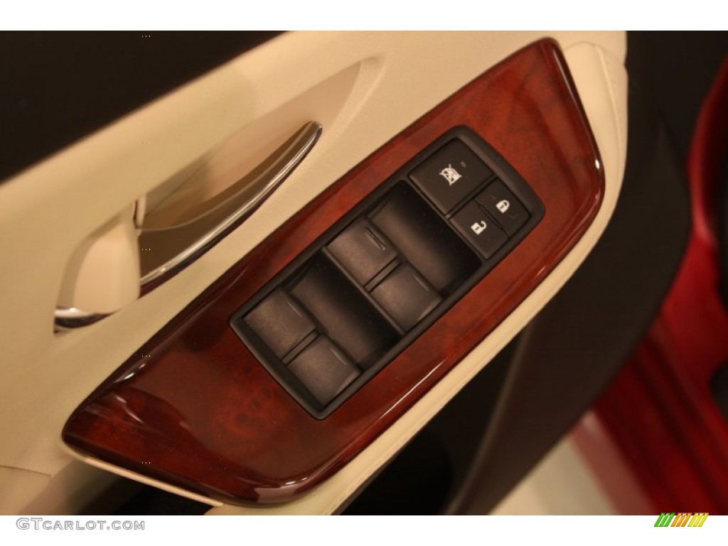 2011 HS 250h Hybrid Premium - Matador Red Mica / Parchment/Brown Walnut photo #5