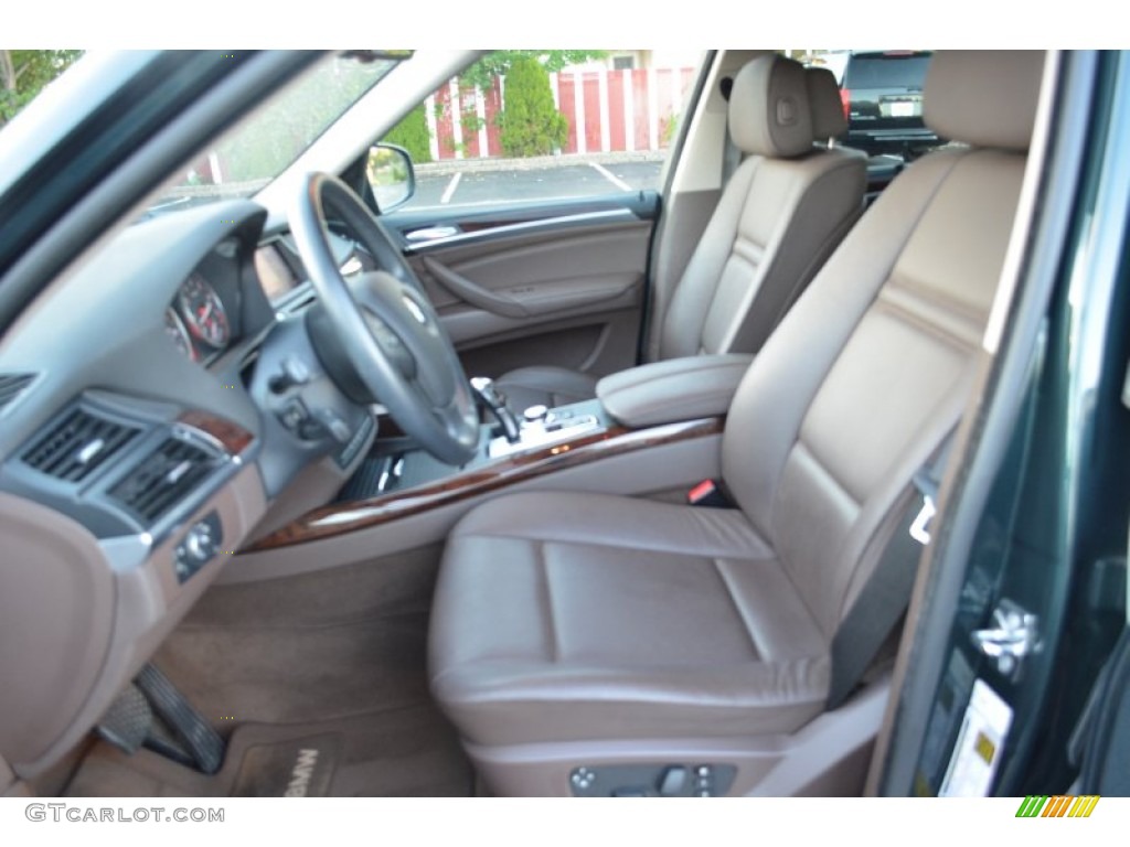 2008 X5 3.0si - Deep Green Metallic / Tobacco photo #10