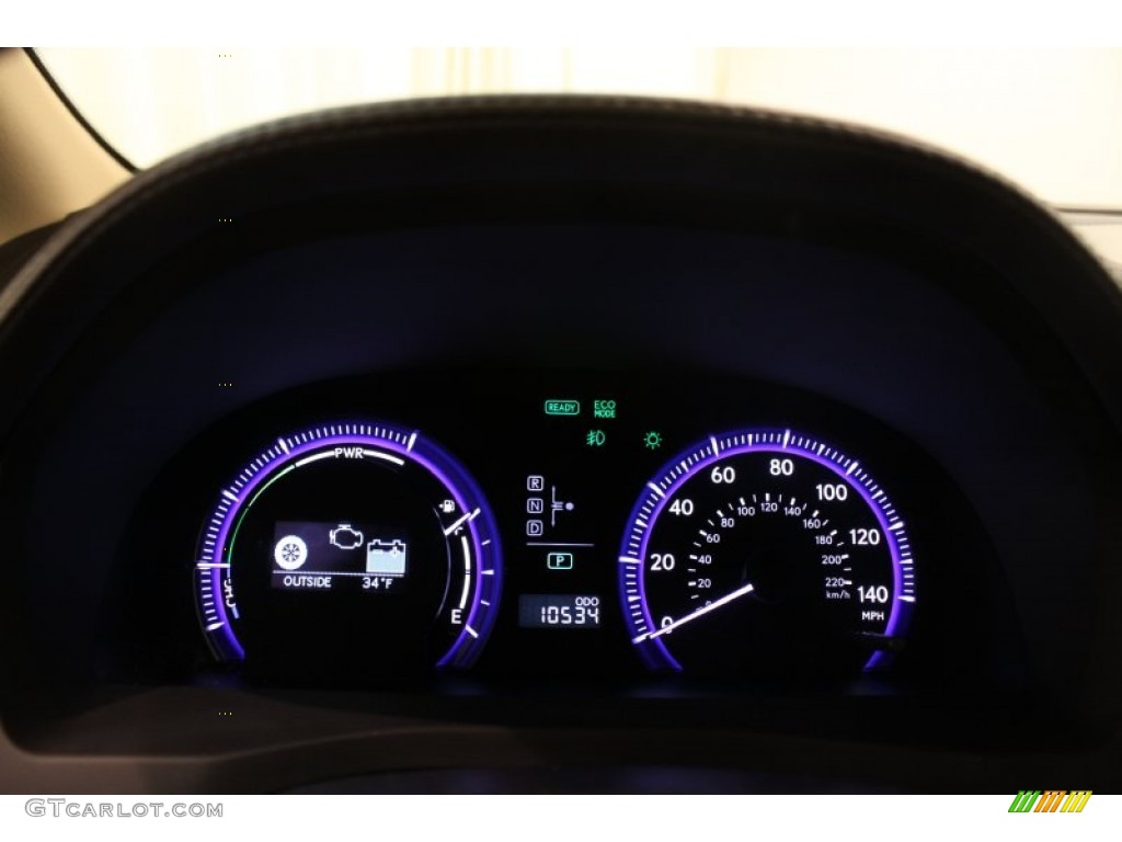 2011 HS 250h Hybrid Premium - Matador Red Mica / Parchment/Brown Walnut photo #12