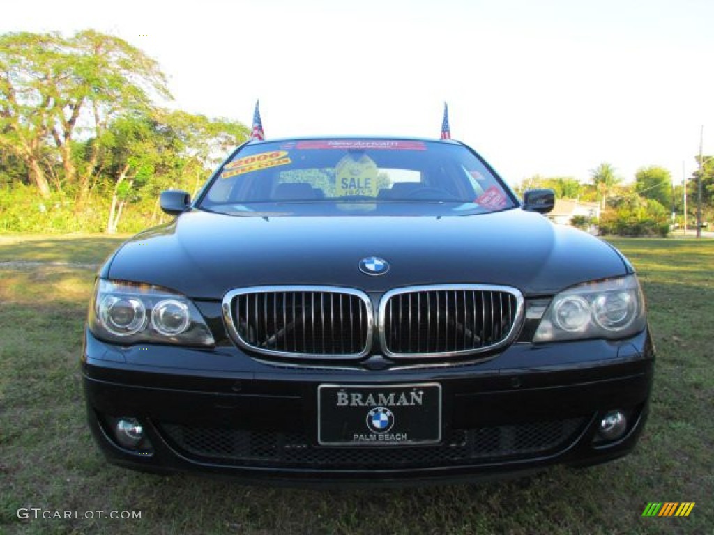 2006 7 Series 750i Sedan - Jet Black / Dark Beige/Beige III photo #2
