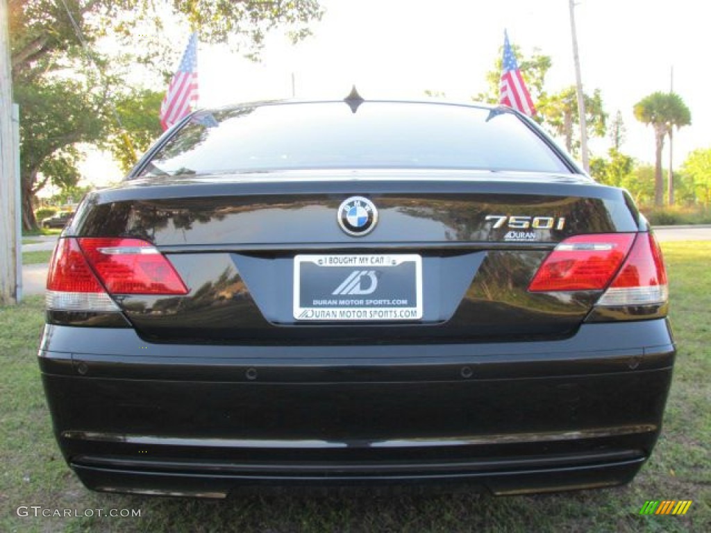 2006 7 Series 750i Sedan - Jet Black / Dark Beige/Beige III photo #5