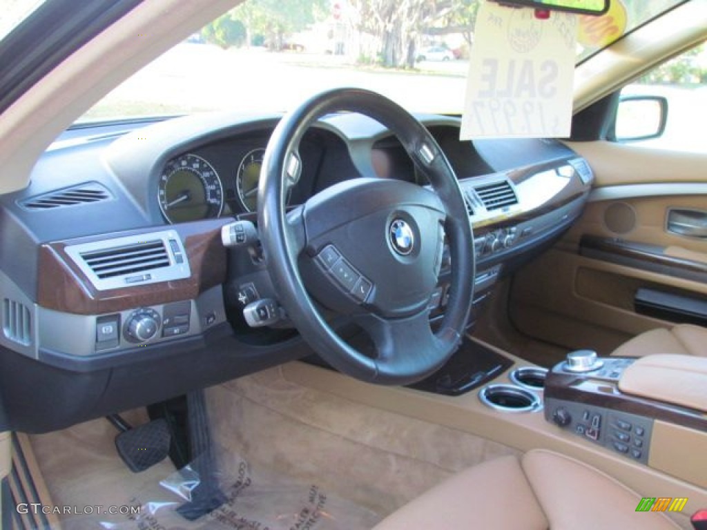2006 7 Series 750i Sedan - Jet Black / Dark Beige/Beige III photo #7