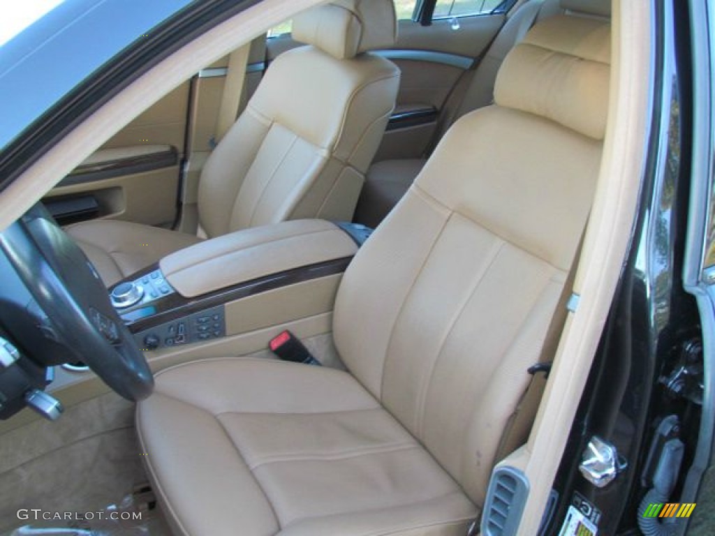 2006 7 Series 750i Sedan - Jet Black / Dark Beige/Beige III photo #8