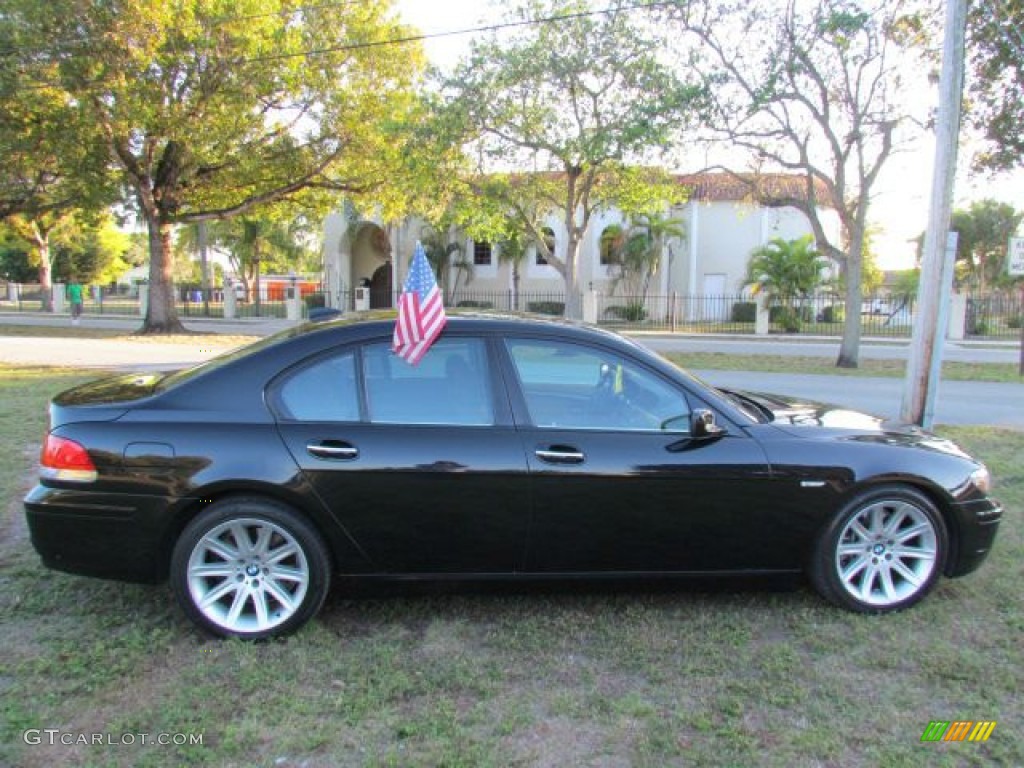 2006 7 Series 750i Sedan - Jet Black / Dark Beige/Beige III photo #18