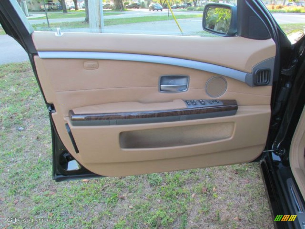 2006 7 Series 750i Sedan - Jet Black / Dark Beige/Beige III photo #20