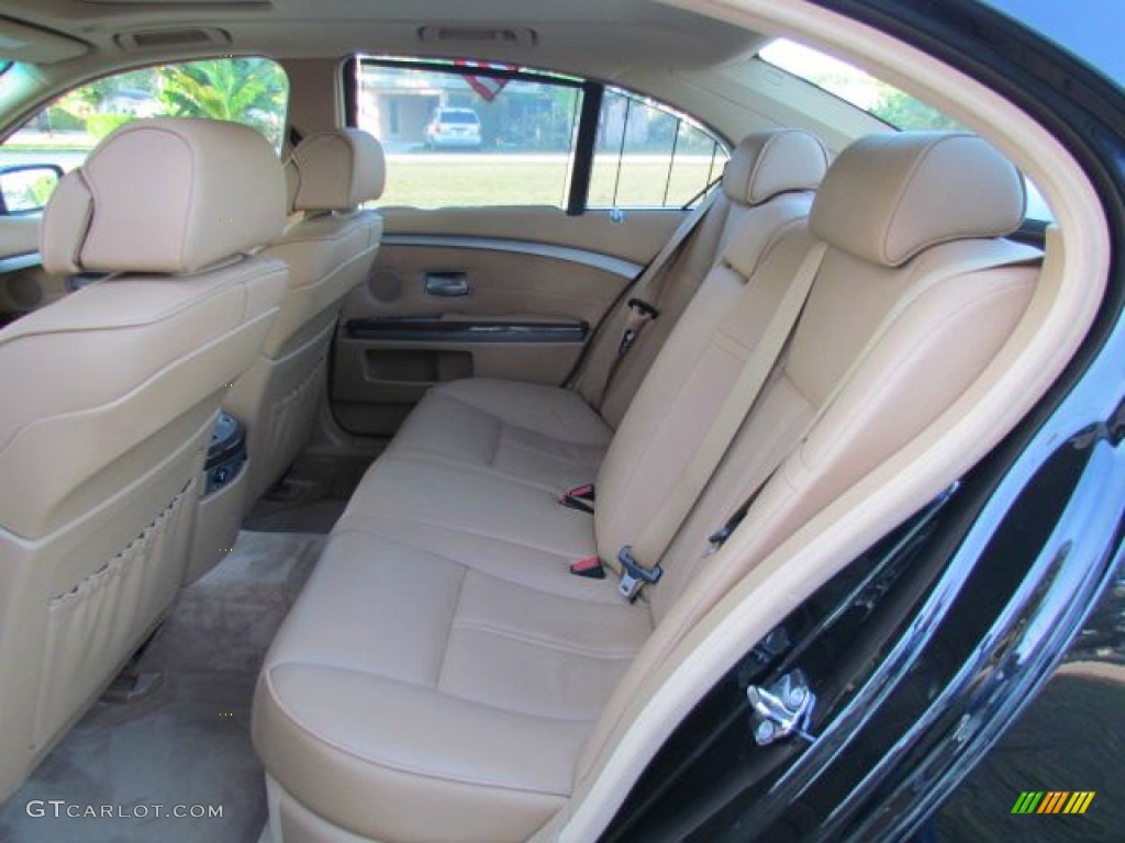 2006 7 Series 750i Sedan - Jet Black / Dark Beige/Beige III photo #23