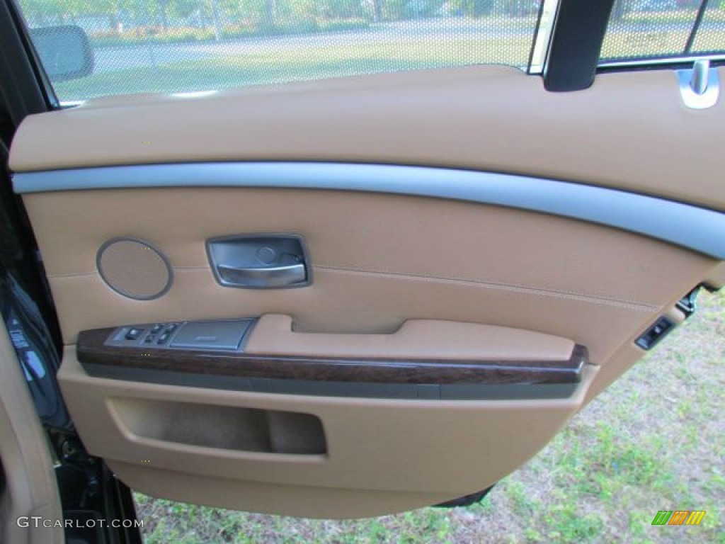 2006 7 Series 750i Sedan - Jet Black / Dark Beige/Beige III photo #25