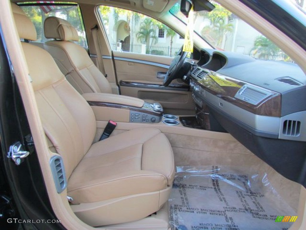 2006 7 Series 750i Sedan - Jet Black / Dark Beige/Beige III photo #26