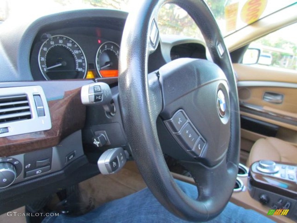2006 7 Series 750i Sedan - Jet Black / Dark Beige/Beige III photo #37