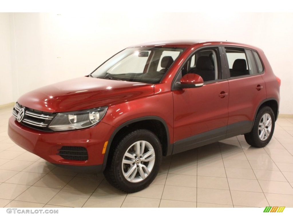 Wild Cherry Metallic 2012 Volkswagen Tiguan S Exterior Photo #78854053