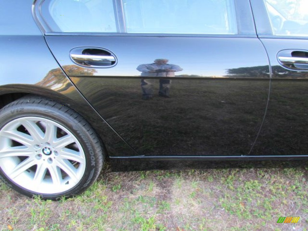 2006 7 Series 750i Sedan - Jet Black / Dark Beige/Beige III photo #45