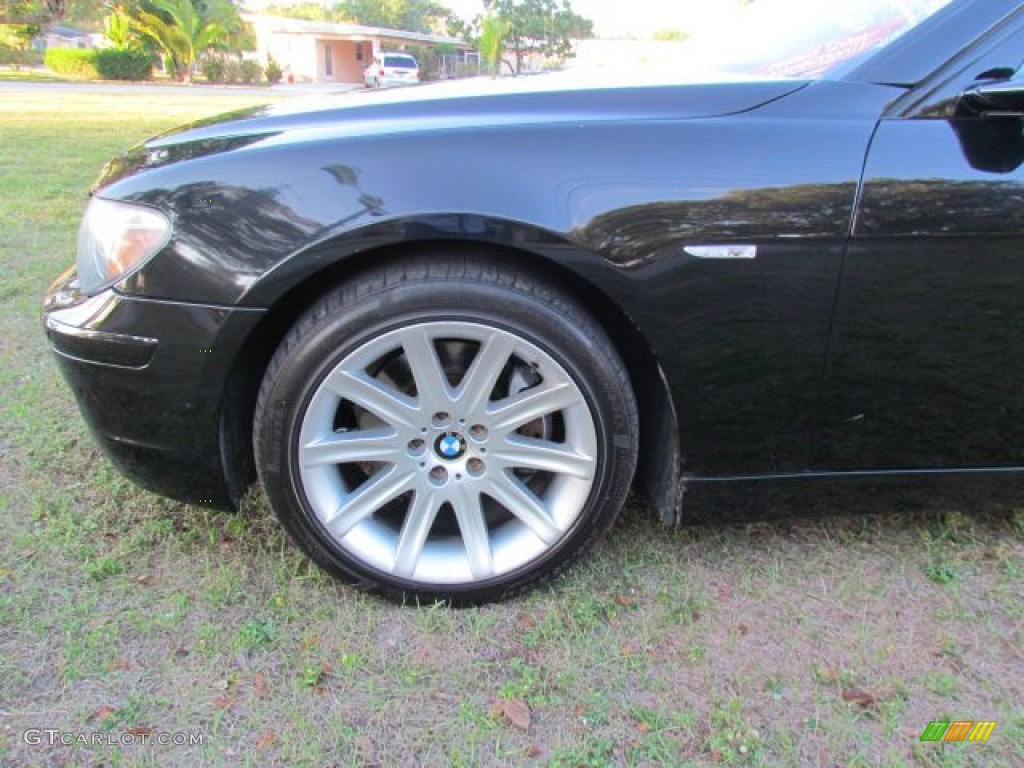2006 7 Series 750i Sedan - Jet Black / Dark Beige/Beige III photo #48