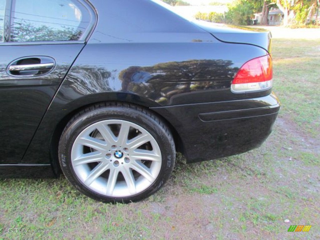 2006 7 Series 750i Sedan - Jet Black / Dark Beige/Beige III photo #51