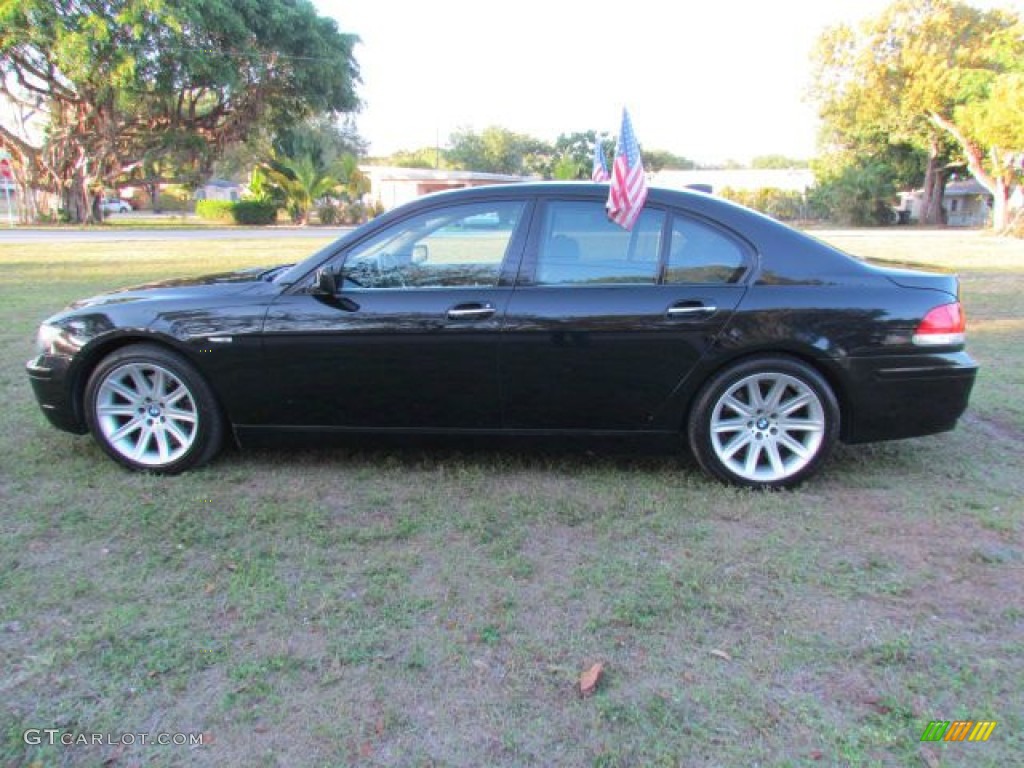 2006 7 Series 750i Sedan - Jet Black / Dark Beige/Beige III photo #52