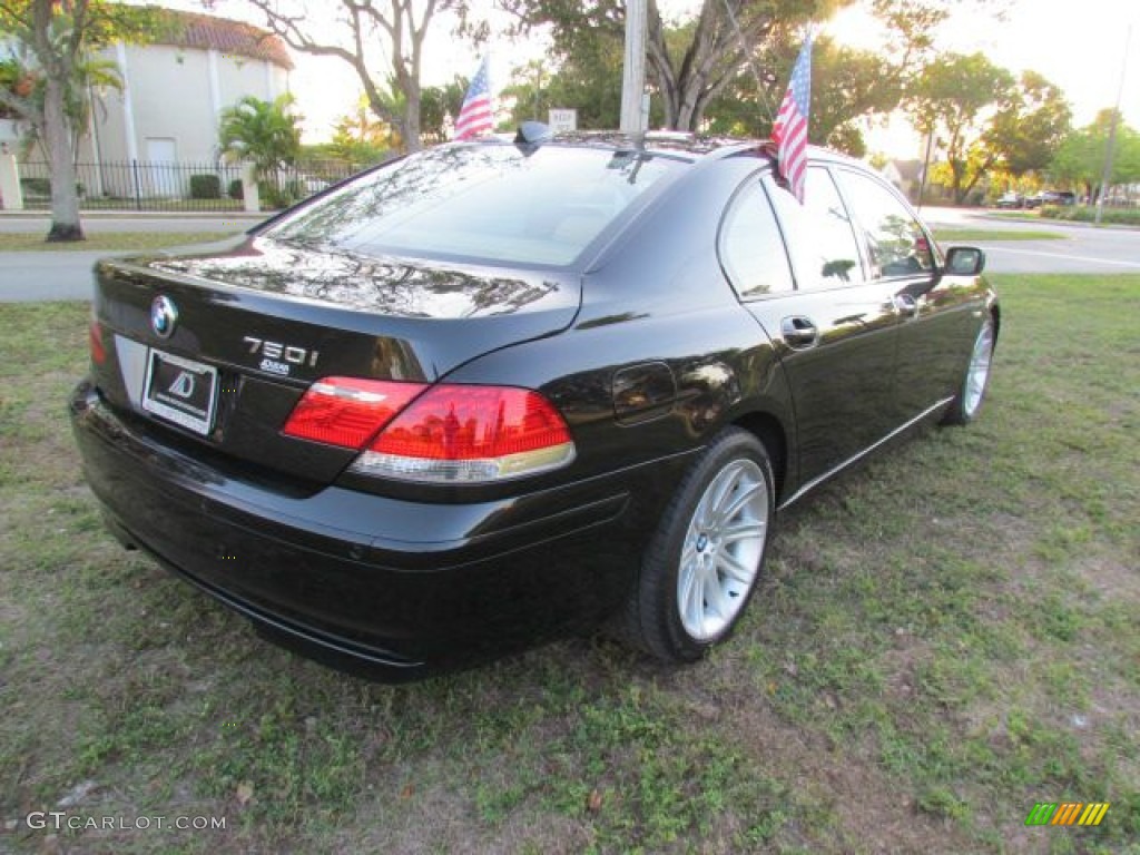 2006 7 Series 750i Sedan - Jet Black / Dark Beige/Beige III photo #58